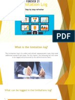 Limitation Logs Presentation