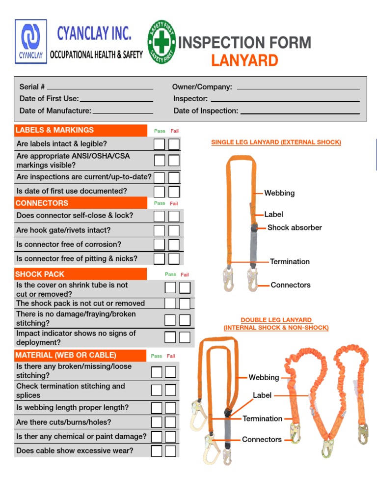 Inspection Form Lanyard PDF