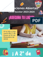 Inscripciones Abiertas Ciclo Escolar 2023-2024