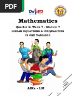 Math 7 Q2 Week 7 Module 7 Dorothy Joy D. Galvez