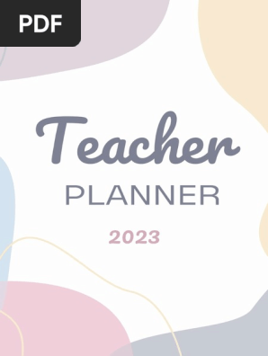 Colorful Aesthetic 2023 Teacher Planner