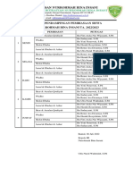 Jadwal Pendampingan Pembiasaan Siswa Oktober 2022