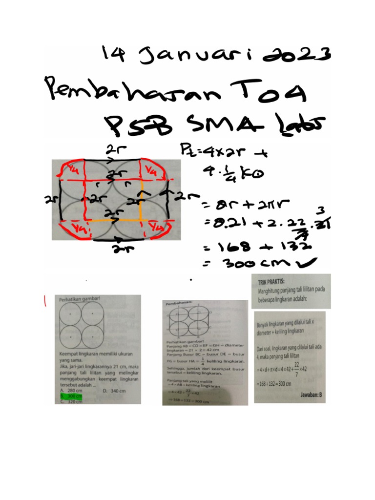 14 Januari 2023 Pembahasan To 4 PSB Sma Labs PDF
