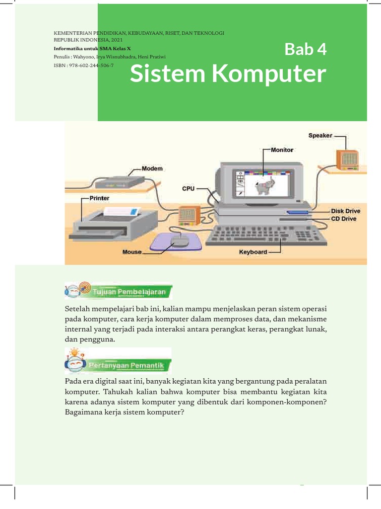 Komponen dan Fungsi Sistem Komputer | PDF | Teknologi & Rekayasa