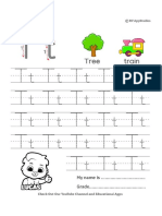 263 Free Printable Worksheets For Kids Alphabet Letter TT Tracing