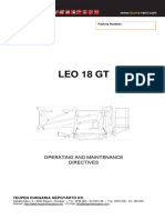 Leo 18 GT: Operating and Maintenance Directives