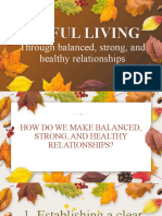 Balanced Strong Healthy Relationship