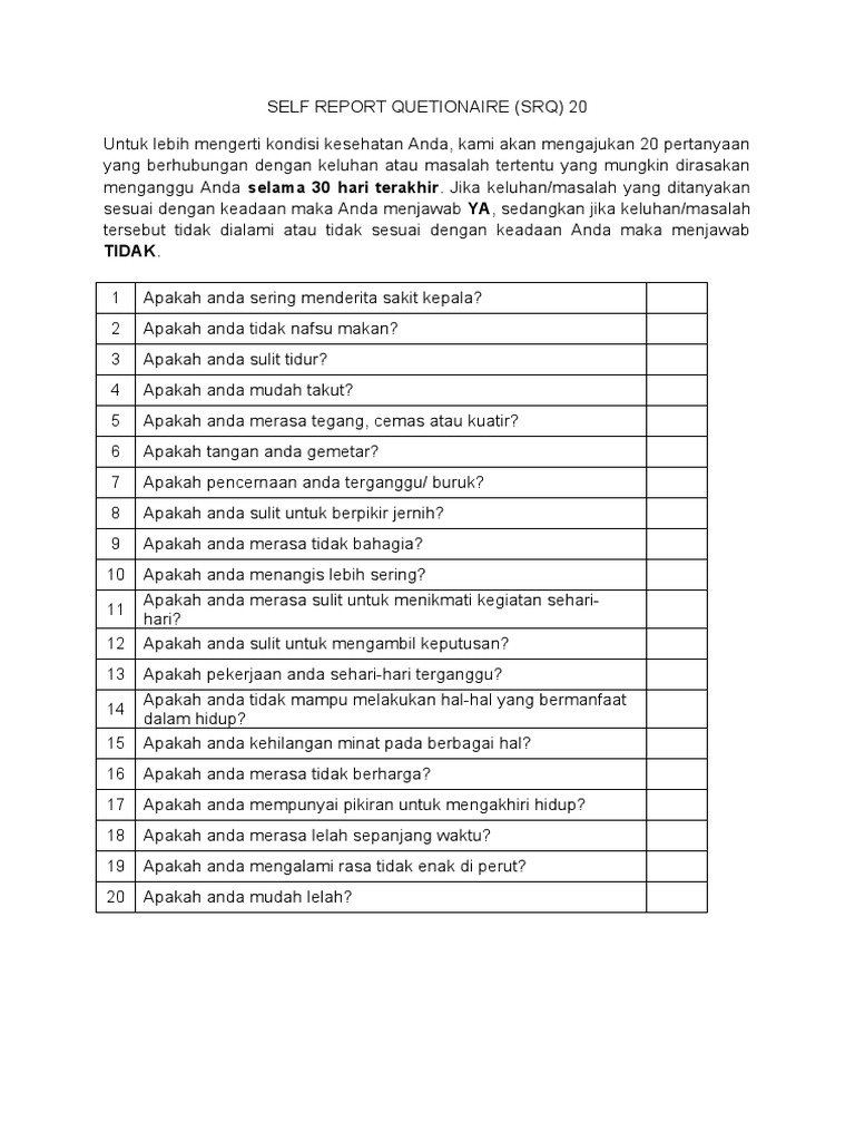 Form SRQ 20 | PDF