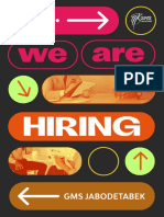 We Are Hiring