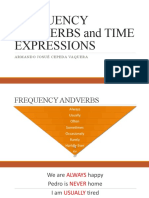 FREQUENCY ANDVERBS and TIME EXPRESSIONS