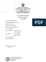Format Election of HRPTA Officers Documentation
