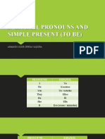 Pronouns and Verb Be