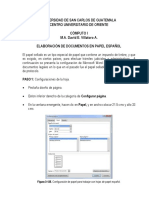 Elaboración de Documentos en Papel Español