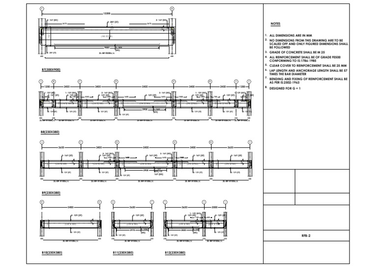 Beams Layout-Rfb - 2 | PDF | Structural Engineering | Economic Sectors