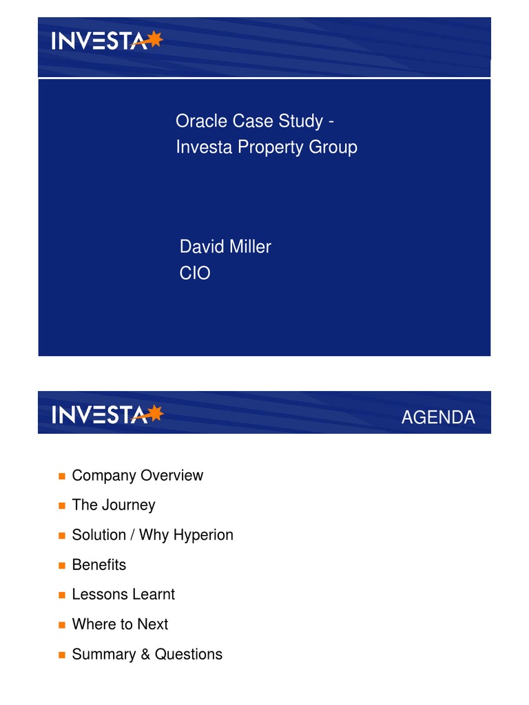 Investa Property Group Hyperion Case Study | PDF | Business | Economies