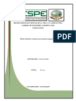 Métodos Analíticos para La Detección de Plaguicidas