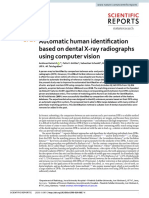 Automatic Human Identification Based On Dental X-Ray Radiographs Using Computer Vision