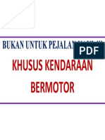 Khusus Pejalan Kaki