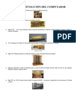 Historia y evolución del computador en