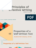 Principles of Effective Writing: Mechanics of Style
