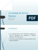 Accounting For Service Business
