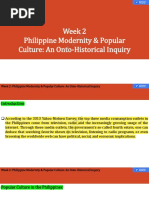 W2 - Philippine Modernity and Popular Culture - PPT