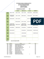 Horario Del Grupo: Lunes Martes Miércoles Jueves Viernes 07:00 07:50