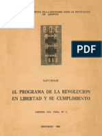 El Programa de La Revolucion en Libertad y Su Cumplimiento