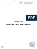 Section P3001 Particular Concrete Requirements