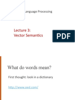 Lecture 3. Vector Semantics