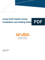 Aruba 8325 Switch SeriesInstallation and Getting Started Guide
