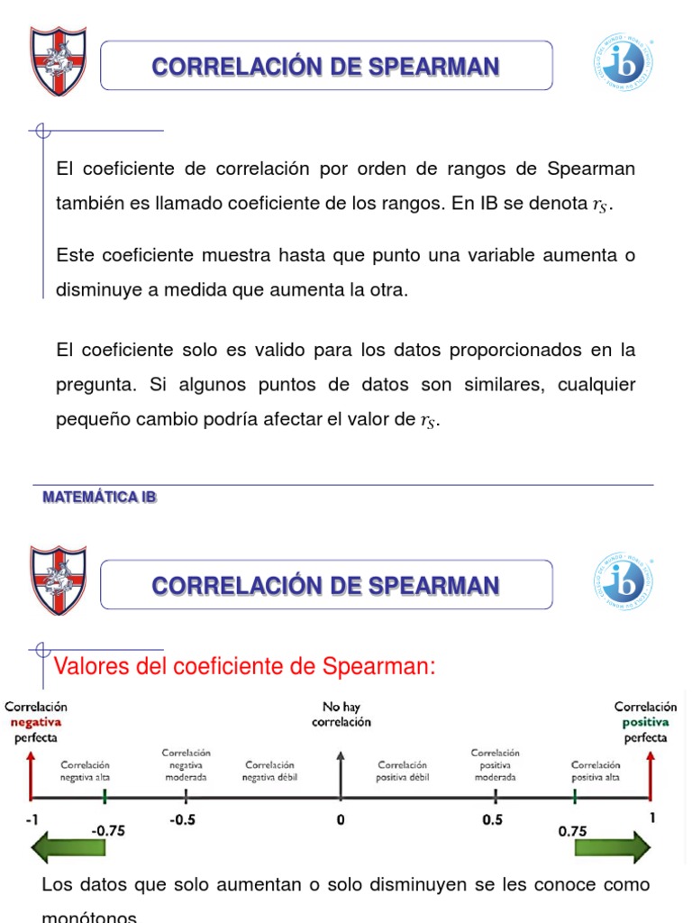 Coeficiente de Correlación de Spearman | PDF | Coeficiente de ...
