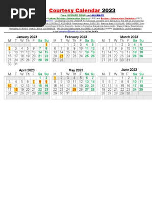 Calendar 2023