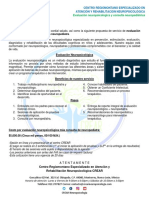 Cotización Evaluación Neuropsicológica CREAR 2023