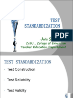 Test Standardization