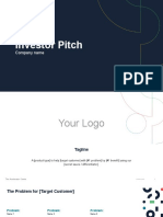Investor Pitch - Template 2022