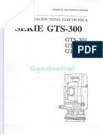 Topcon Manual Estacion Total Serie Gts 300 Es