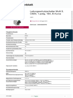 Produktdatenblatt: Leitungsschutzschalter Multi 9, C60N, 1-Polig, 16A, B-Kurve