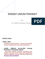 Konsep Umum Penyakit (Patofisiologi)