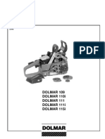 Service Manual for Dolmar Chainsaws 109-115i