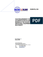 RLI 04 - KAN Requirement For Industrial Equipment and Machinery (EN)