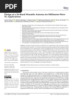 Design of A Tri-Band Wearable Antenna For Millimeter-Wave 5G Applications