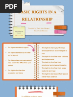 Basic Rights in A Relationship