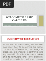 Basic Calculus Lesson 1