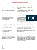 Science Laboratory Rules - NEW