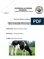 Predicción de estrés térmico en vacas lecheras en Quiroga, Michoacán