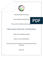 Three Phase Full Wave Rectification Research