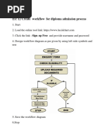 Ex 12 Workflow For Diploma Admission