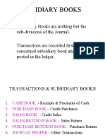 Subsidiary Books: Cash, Purchase, Sales & More