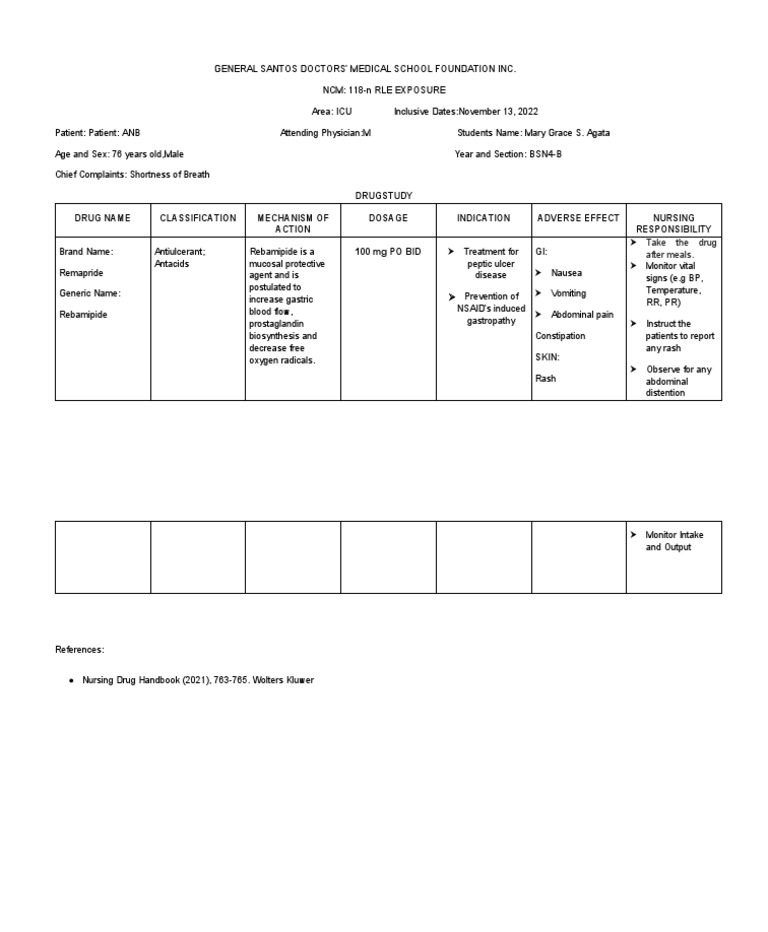 l-carnitine drug study scribd Rebamipide Drug Study Overview | PDF | Clinical Medicine